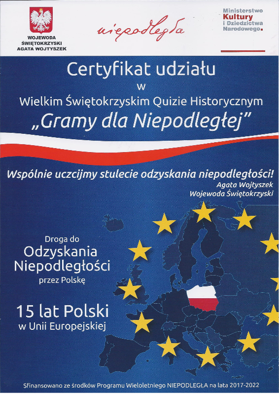 Szkoła Podstawowa w Wielkiej Wsi - Certyfikaty